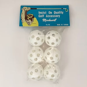 Plastic Golf Balls - Bag of 6