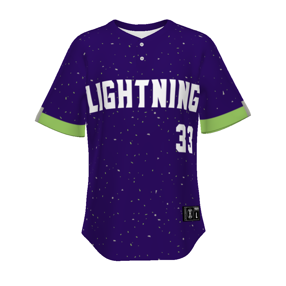 Youth Freestyle Sublimated Pin-dot 2-button Baseball Jersey (New Fit)