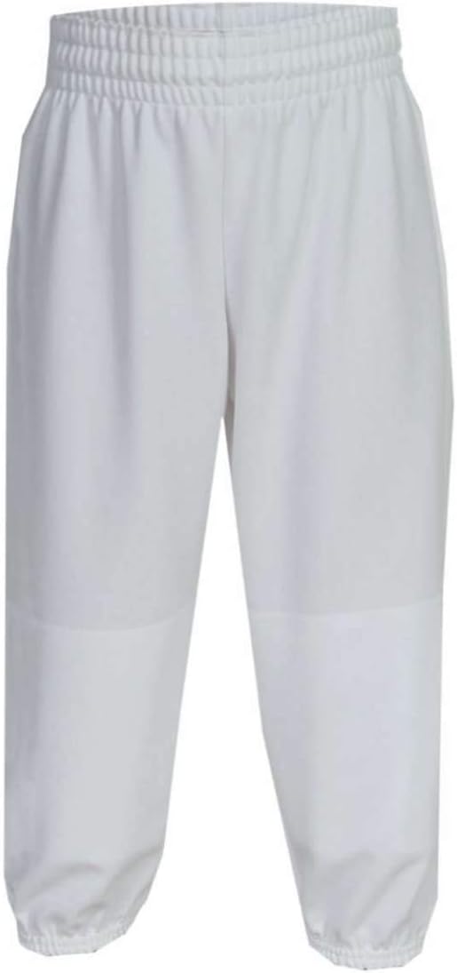 Martin Sports Youth Pull Up Baseball/Softball Pants, Black, Grey or White, XS-XL