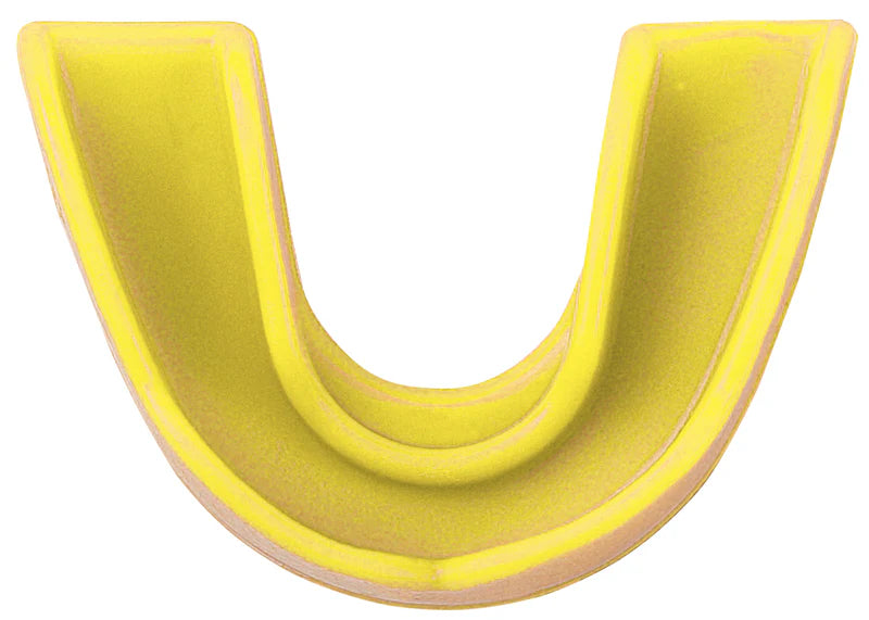 yellow Vettex Model 45 Multi-Sport Mouthguard on white background