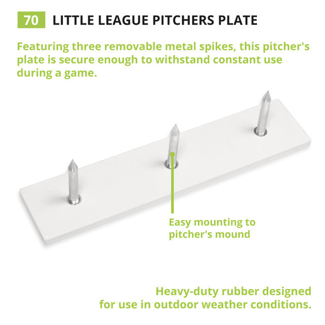Champion 3-Spike Pitcher's Plate