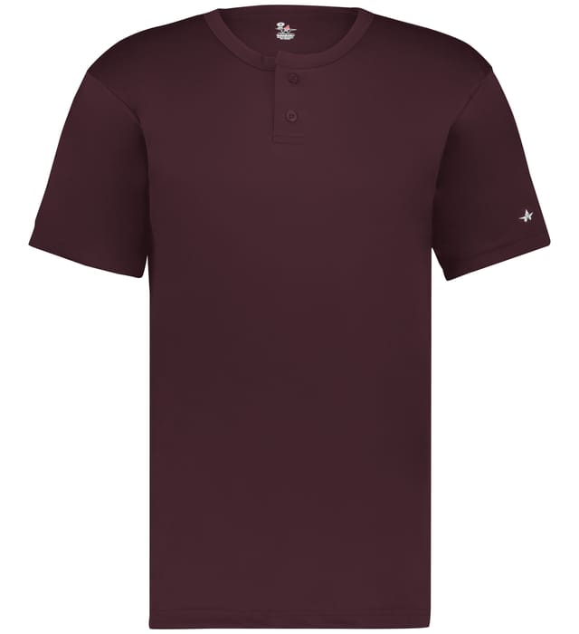 B-CORE TWO-BUTTON BASEBALL JERSEY (XL,2XL.3XL,4XL)