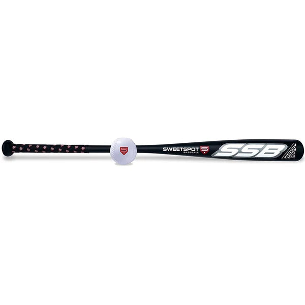 SweetSpot Baseball Junior Bat 28 Spaseball Practice Combo