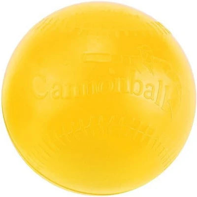 Cannonball Weighted Training Ball in yellow color with white background