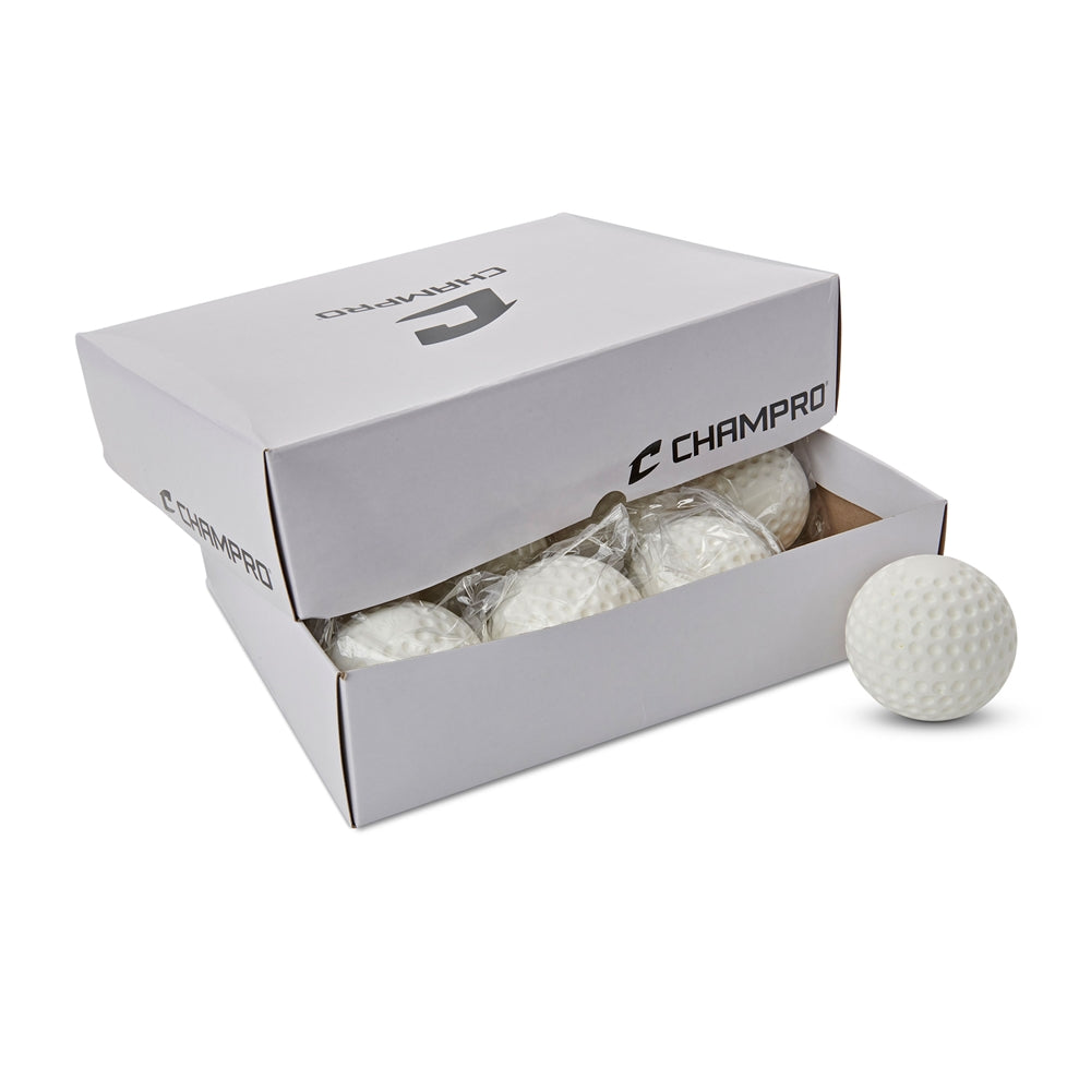 Champro White - Dimple Molded Baseball - Dozen