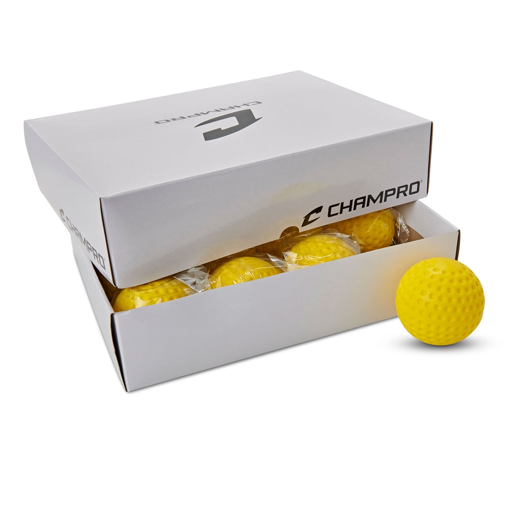 Champro Yellow - Dimple Molded Baseball - Dozen