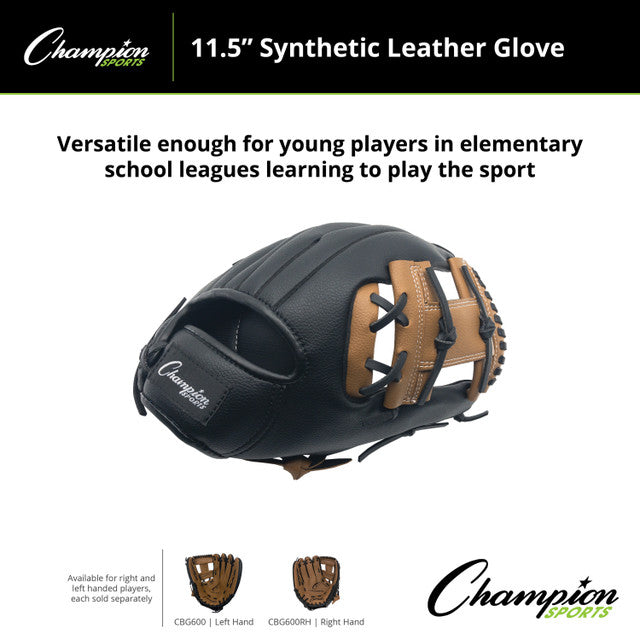 Champion CBG600 11.5" Synthetic Leather Fielder's Glove, Left