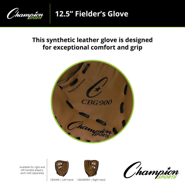 Champion CBG900 12.5" Synthetic Leather Fielder's Glove, Left