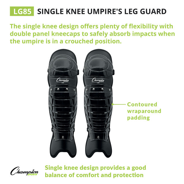 Champion Single Knee Umpire's Leg Guards