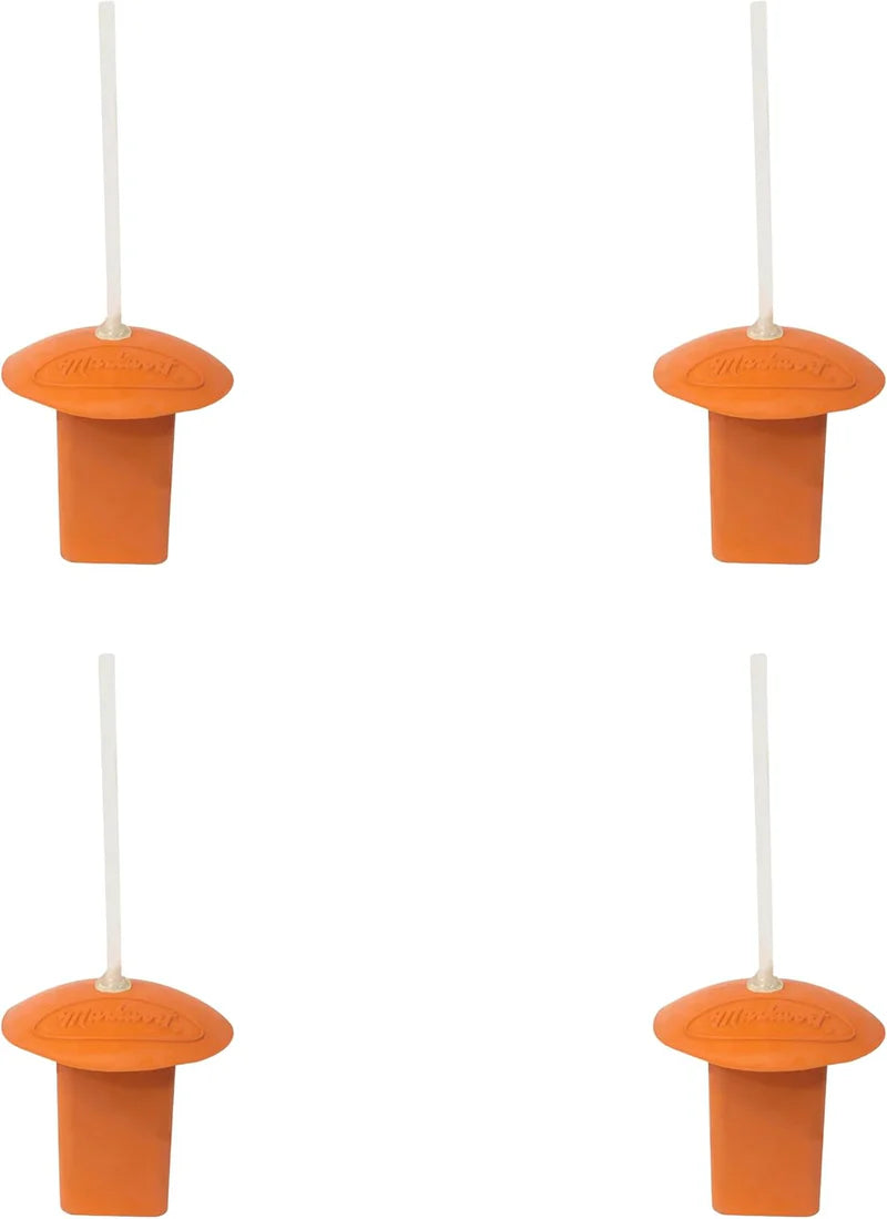 Markwort Orange Base Plugs w/White Indicator - 4 Pk