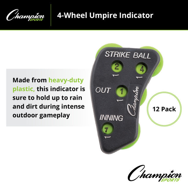 Champion 4-Wheel Umpire Indicator - Dozen