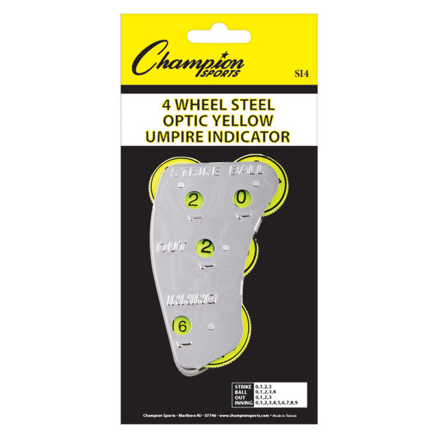 Champion 4-Wheel Steel Umpire Indicator - Dozen