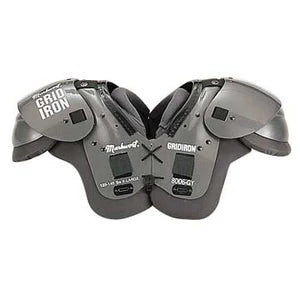 Markwort Football Shoulder Pads - Youth XXL - Grey