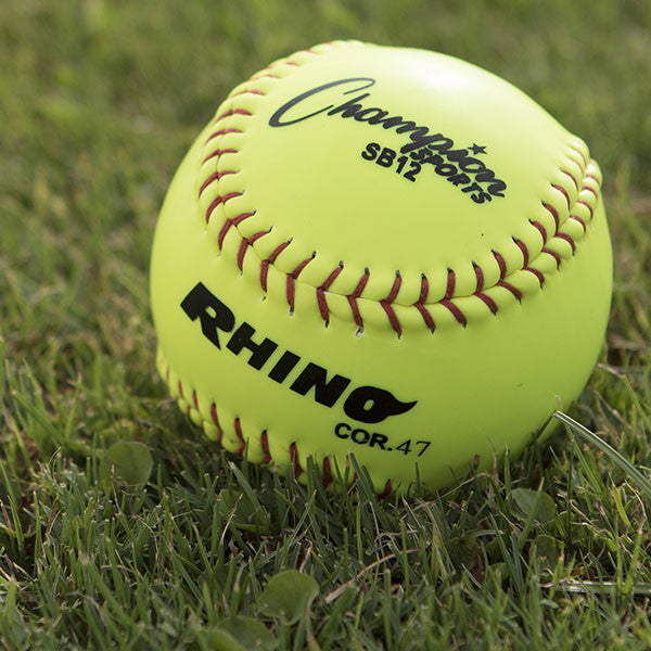 Champion 12" Synthetic Leather Cork Core Softball - Dozen