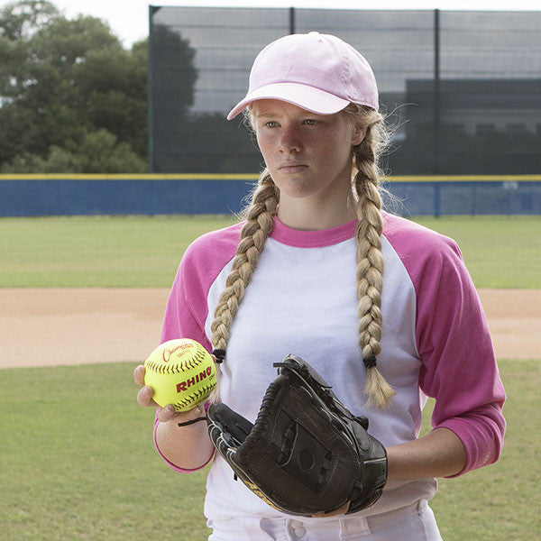 Champion 12" Synthetic Leather Poly Core Softball, NFHS Approved - Dozen