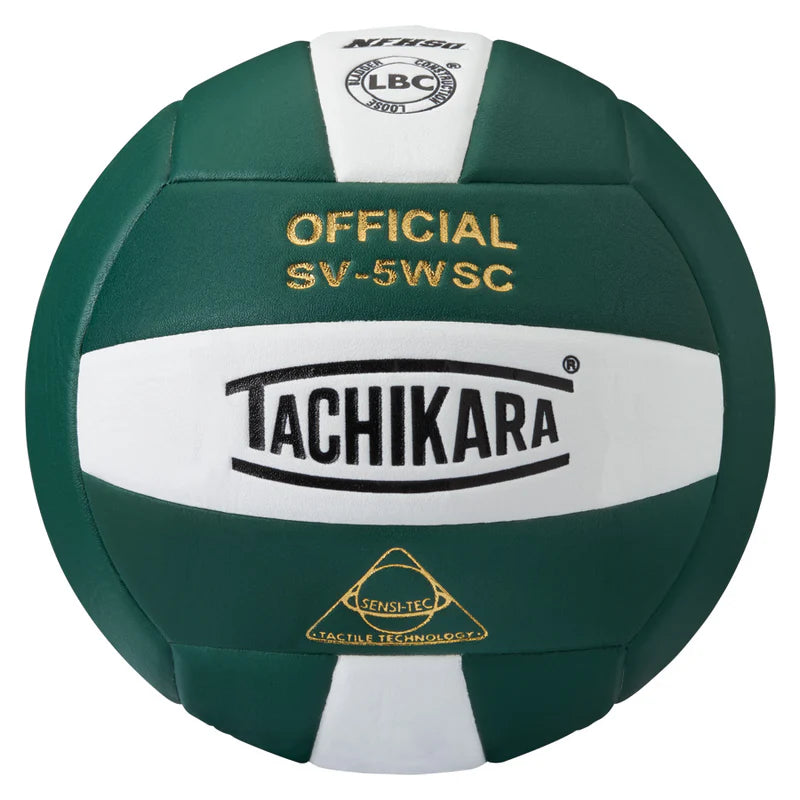 Tachikara SV5-WSC Sensi-Tec Volleyball - Dark Green/White
