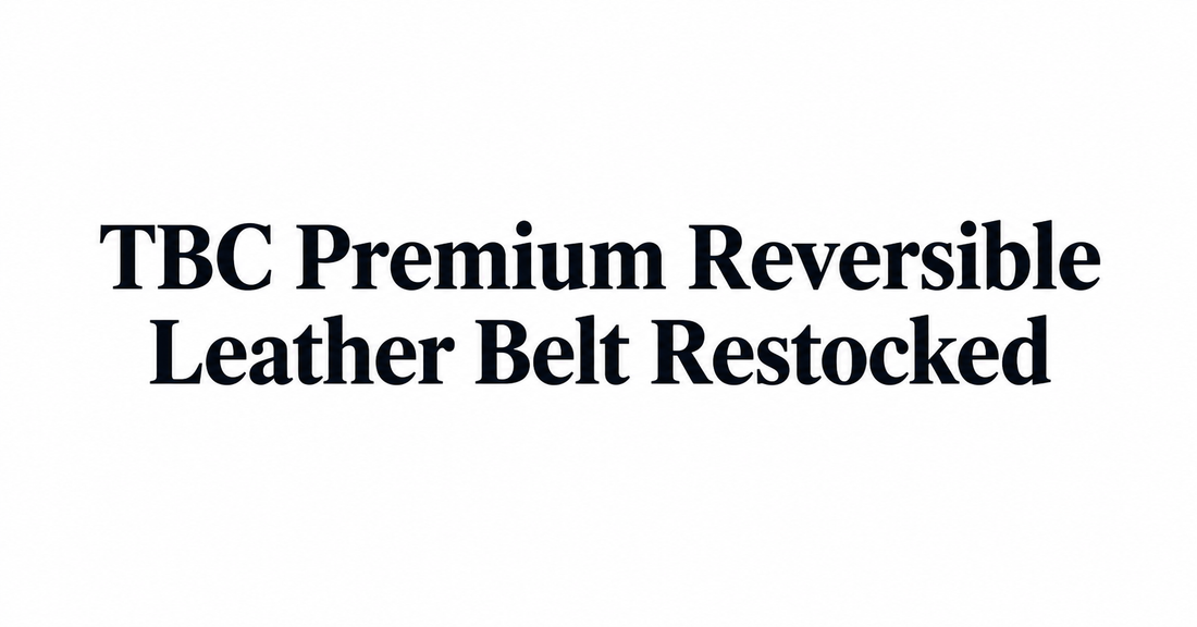 TBC Leather Belt Restocked — 18 Colors | The Baseball Club