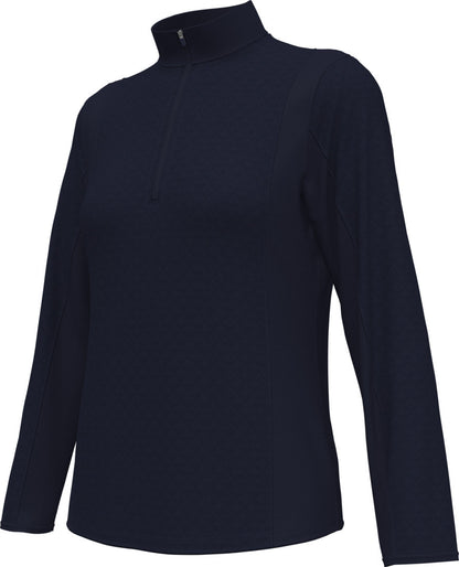 Mid-weight Diamond Quilted Fleece 1/4 Zi