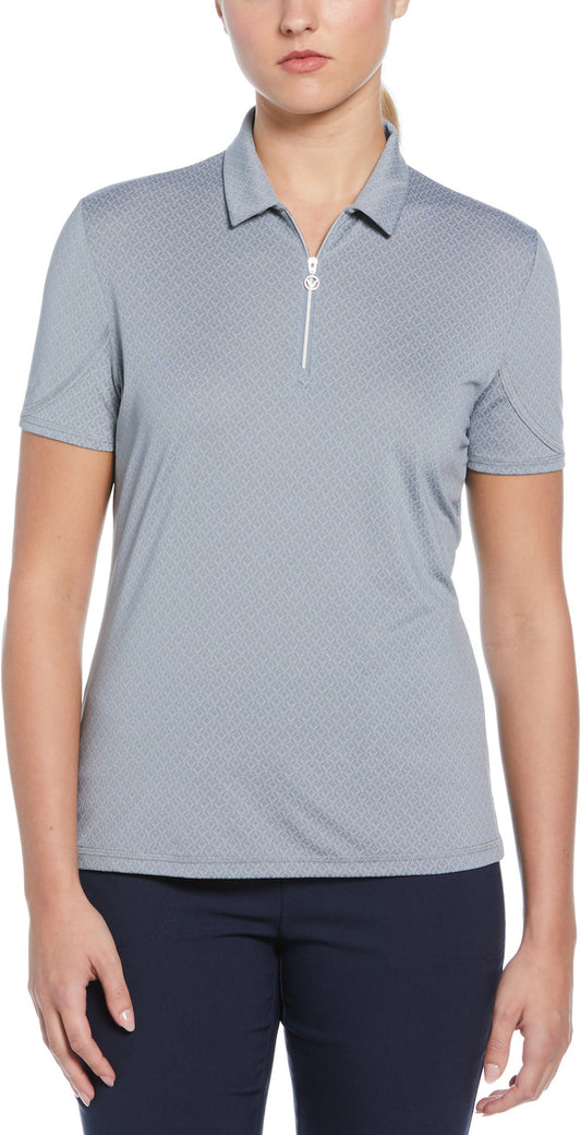 Ss Allover Stitched Chev Polo