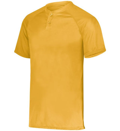 Youth Attain Wicking Two-Button Baseball Jersey