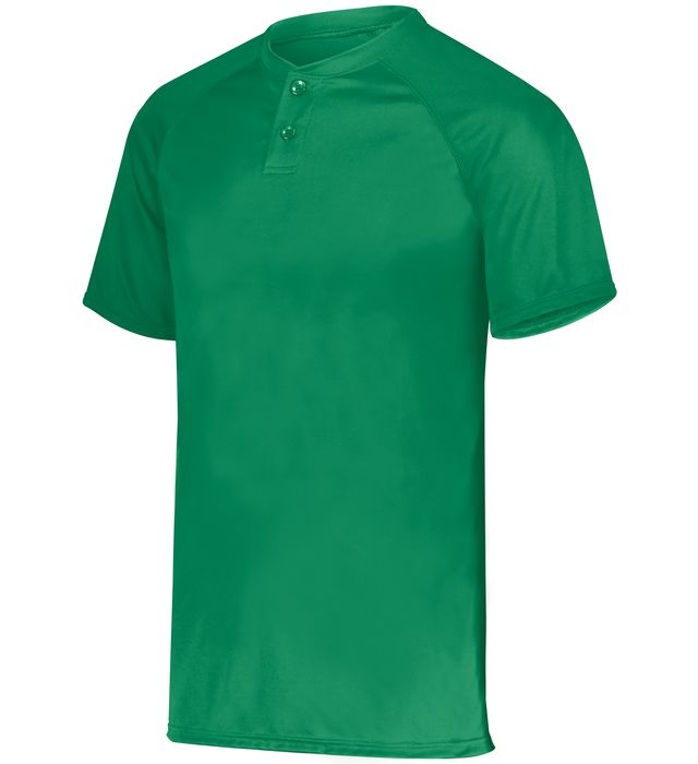 Youth Attain Wicking Two-Button Baseball Jersey