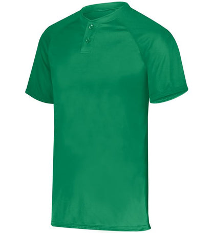 Youth Attain Wicking Two-Button Baseball Jersey