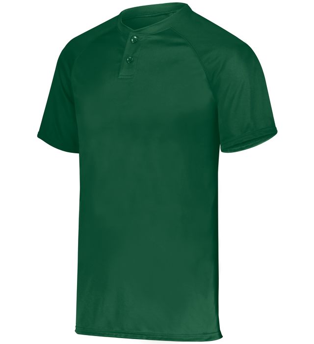 Youth Attain Wicking Two-Button Baseball Jersey