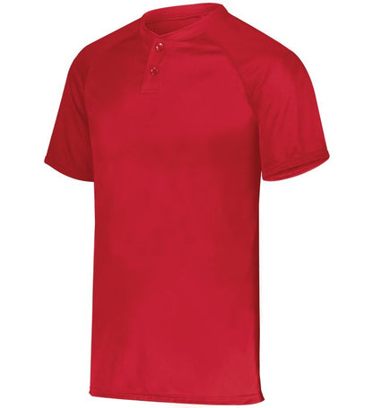 Youth Attain Wicking Two-Button Baseball Jersey