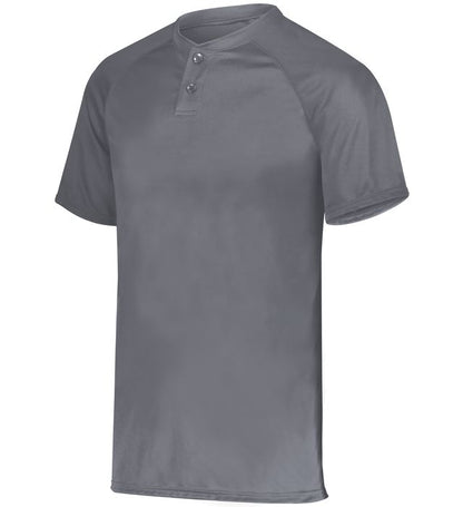Youth Attain Wicking Two-Button Baseball Jersey