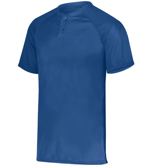 Youth Attain Wicking Two-Button Baseball Jersey