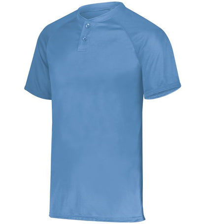Youth Attain Wicking Two-Button Baseball Jersey