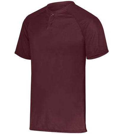 Youth Attain Wicking Two-Button Baseball Jersey