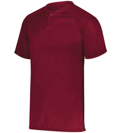 Youth Attain Wicking Two-Button Baseball Jersey