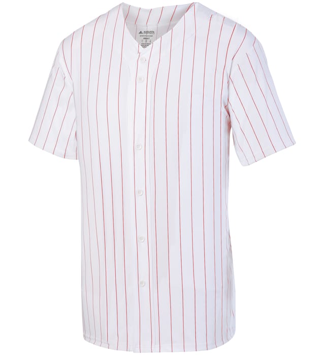 Pinstripe Full-Button Jersey