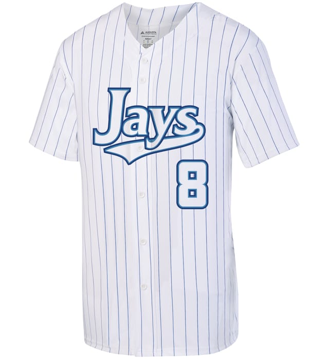 Pinstripe Full-Button Jersey