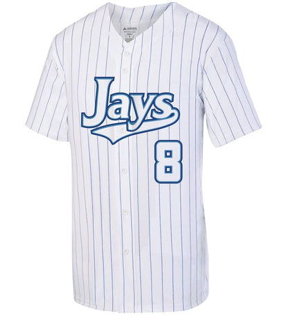Pinstripe Full-Button Jersey