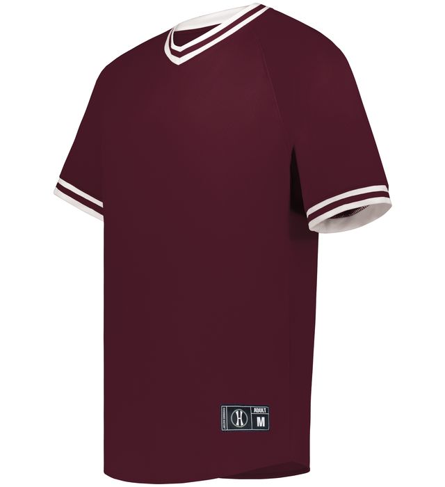 Youth Retro V-Neck Baseball Jersey
