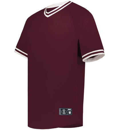 Youth Retro V-Neck Baseball Jersey
