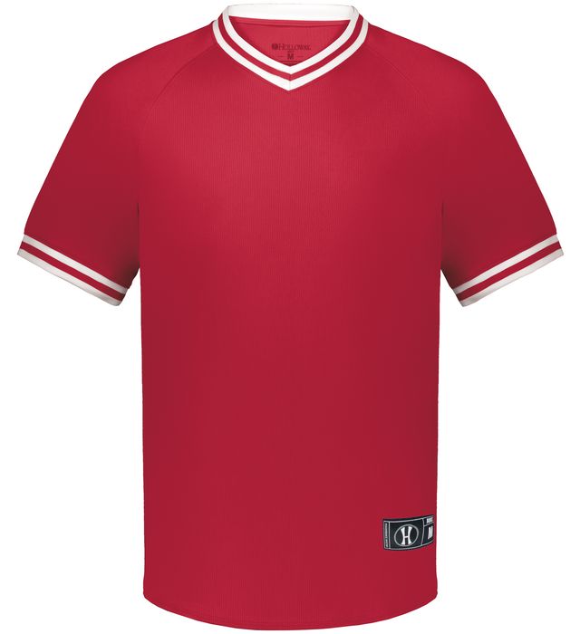 Youth Retro V-Neck Baseball Jersey