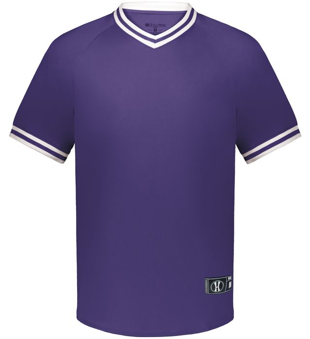 Youth Retro V-Neck Baseball Jersey