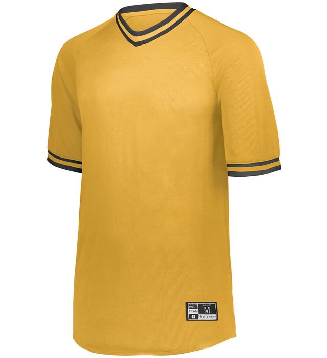 Youth Retro V-Neck Baseball Jersey