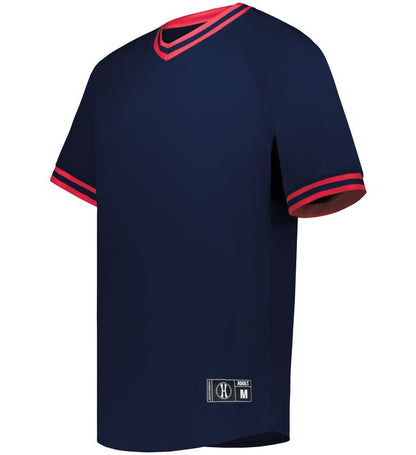 Youth Retro V-Neck Baseball Jersey