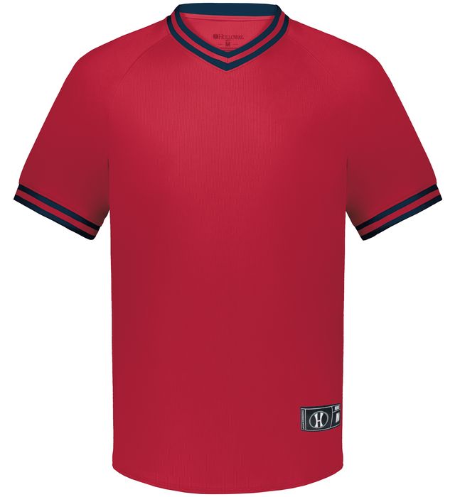 Youth Retro V-Neck Baseball Jersey