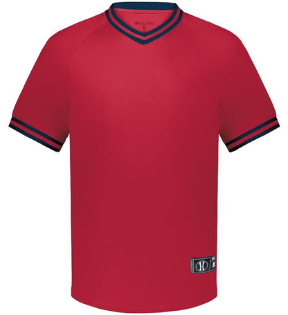 Youth Retro V-Neck Baseball Jersey