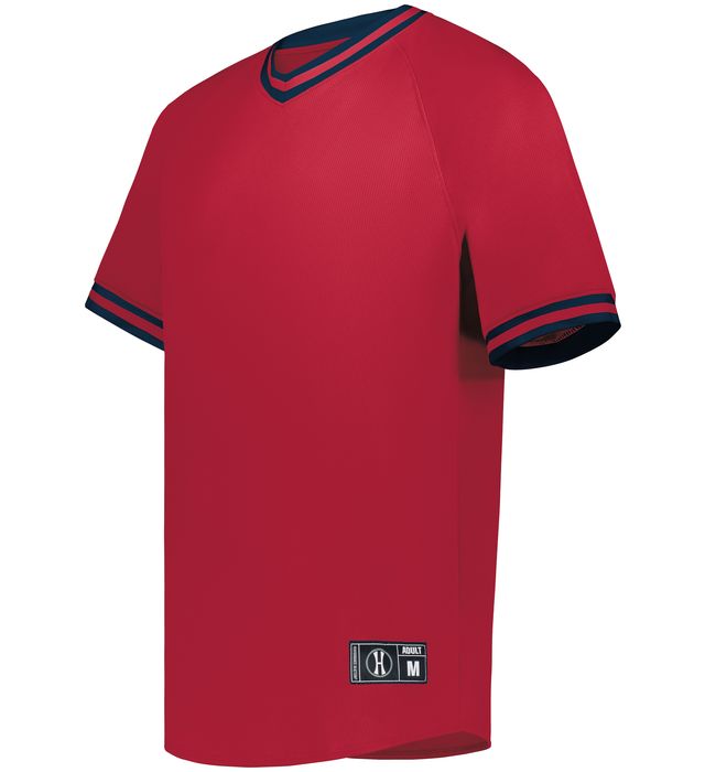Youth Retro V-Neck Baseball Jersey