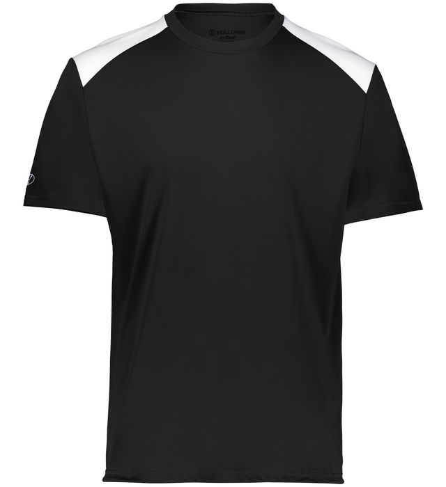 black and white Momentum Team Tee Shirt on a white background