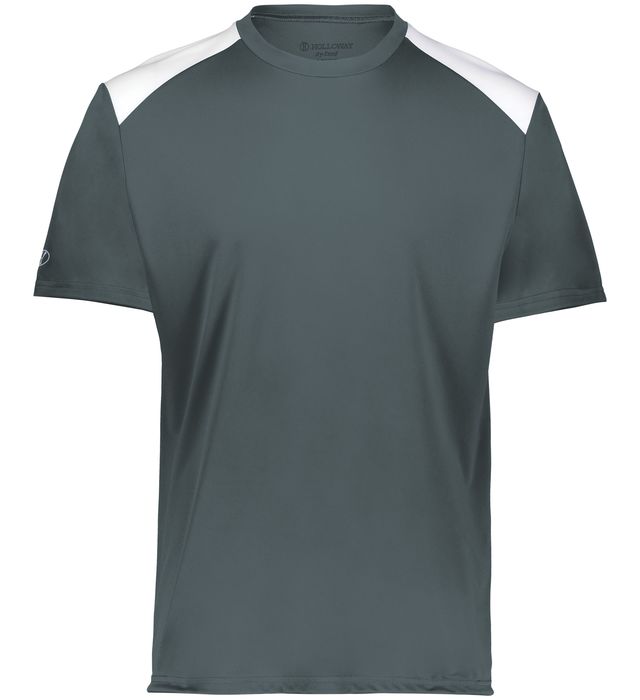 Iron and white colored Momentum Team Tee shirt on a white background