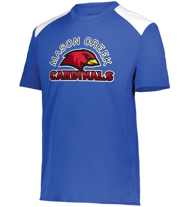 Youth Momentum Team Tee with a custom logo on a white background