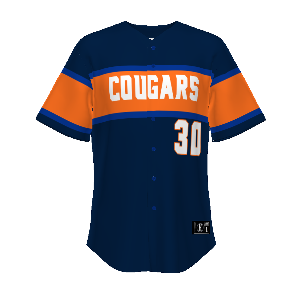 FreeStyle Sublimated Turbo Full-Button Baseball Jersey (New Fit)