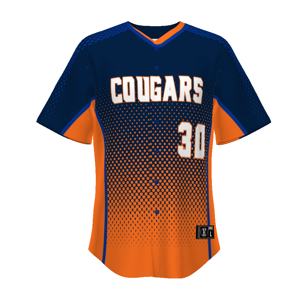 FreeStyle Sublimated Turbo Full-Button Baseball Jersey (New Fit)